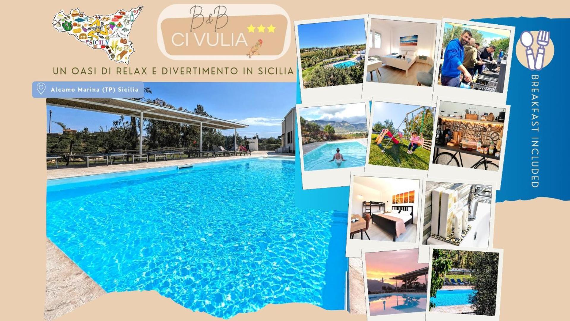 Ci Vulia B&B - Sicilia Sea, Pool, Bbq, Tv, Wi-Fi Alcamo Marina Luaran gambar